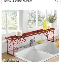 Over The Sink Shelf Red New In Box 