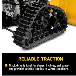 Cub Cadet
2X 26 in. 272 cc IntelliPower Track Drive 2-Stage Electric Start Ga: Snow Blower with Power Steering and Steel Chute