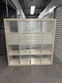 IKEA Kallax Cube Storage Shelving Unit with Drawers