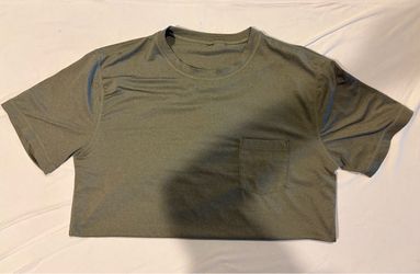 Vuori Shirt Mens Large Gray Lightweight Short Sleeve Tradewind Pocket Tee