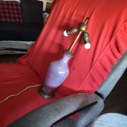 Antique Calsite Table Lamp