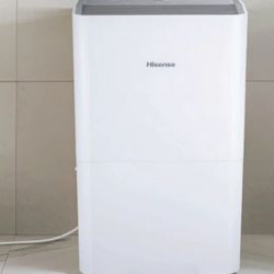 Hisense 50 Pint 4500 sq ft Dehumidifier, Adjustable Humidistat, Automatic Shutoff, E-Star
