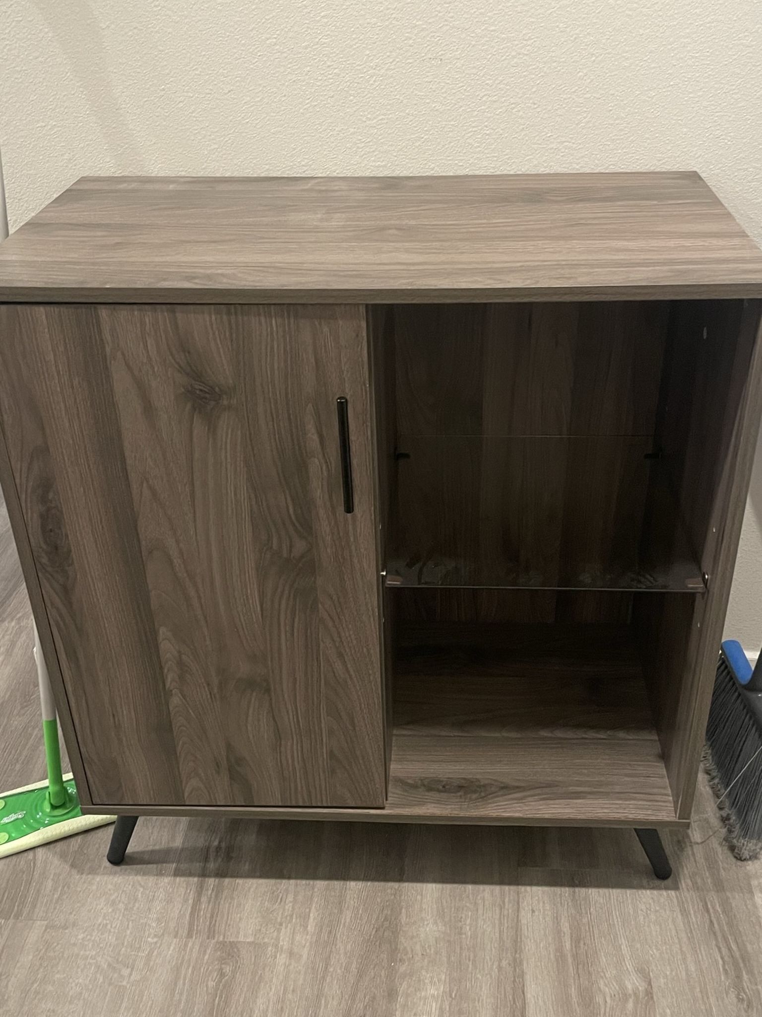 Slate Gray Accent Cabinet