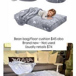 Very soft bean bag/ floor cushion -Brand New