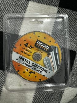 New ridgid 4.5 “ metal cutting diamond blade $10 