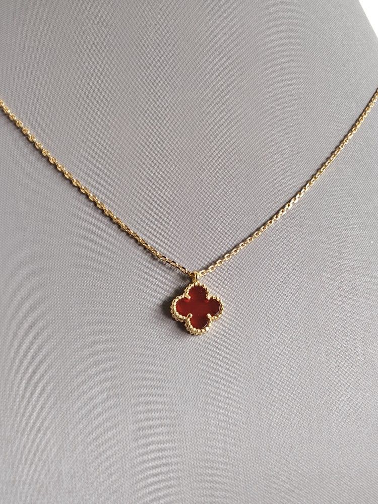 VCA Red Stone Necklace