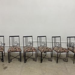 Art Deco Revival ‘Biltmore’ Wrought Iron Table & Chairs by Marina McDonald / Jazz Furniture