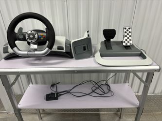Xbox 360 Steering Wheel Set (complete)