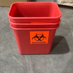 Small Biohazard Trash Bins