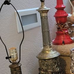 Vintage Gold Paris Table Lamp Tested