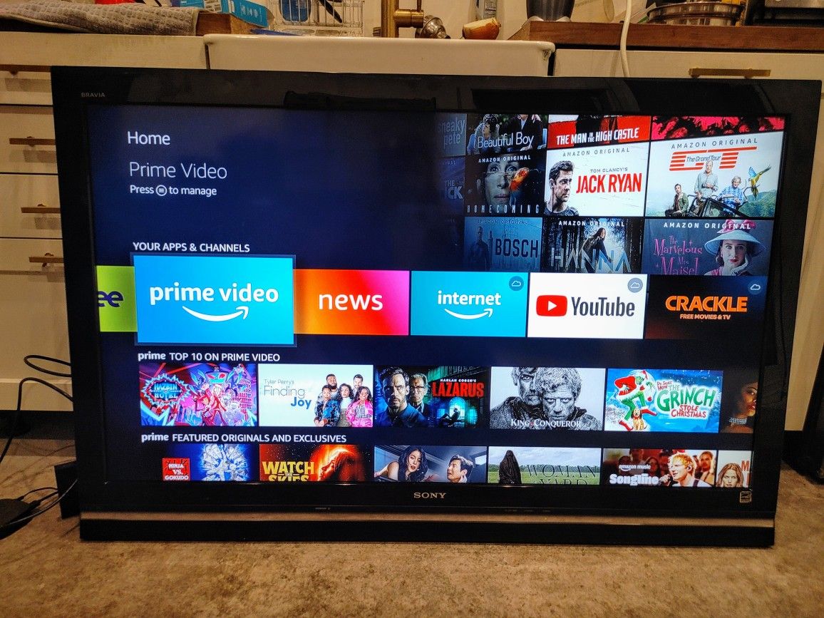 Sony 52" 1080p “Smart” HDTV W/ Fire TV Box + Wall Mount or Stand (MSRP: $349)