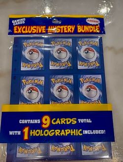 1 x Pokemon 9 Trading Cards Exclusive Mystery Bundle with 1 Holographic Surprise