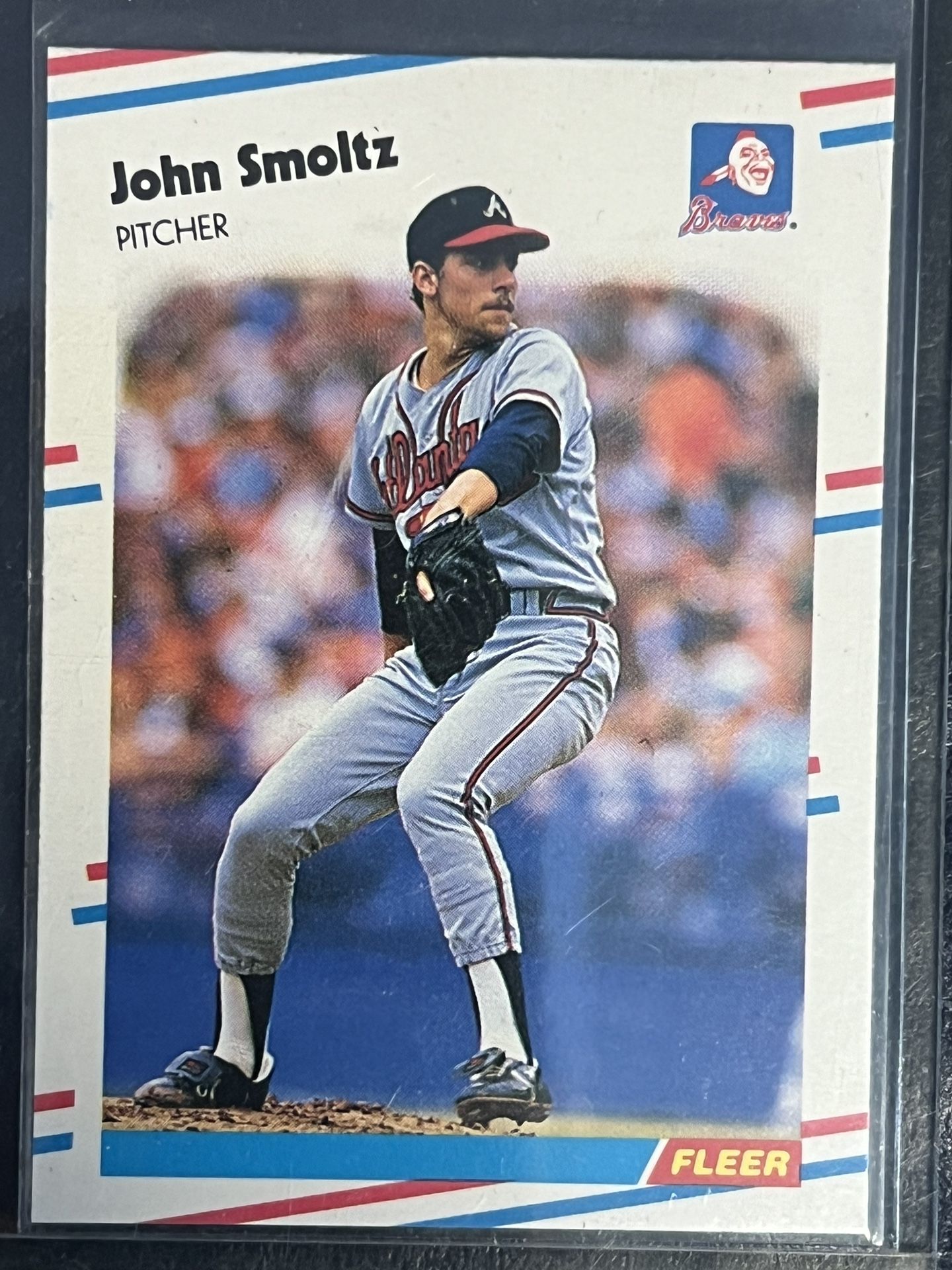 1988 Fleer Update John Smoltz Baseball Rookie Card