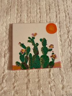 Desert Cactus canvas painting