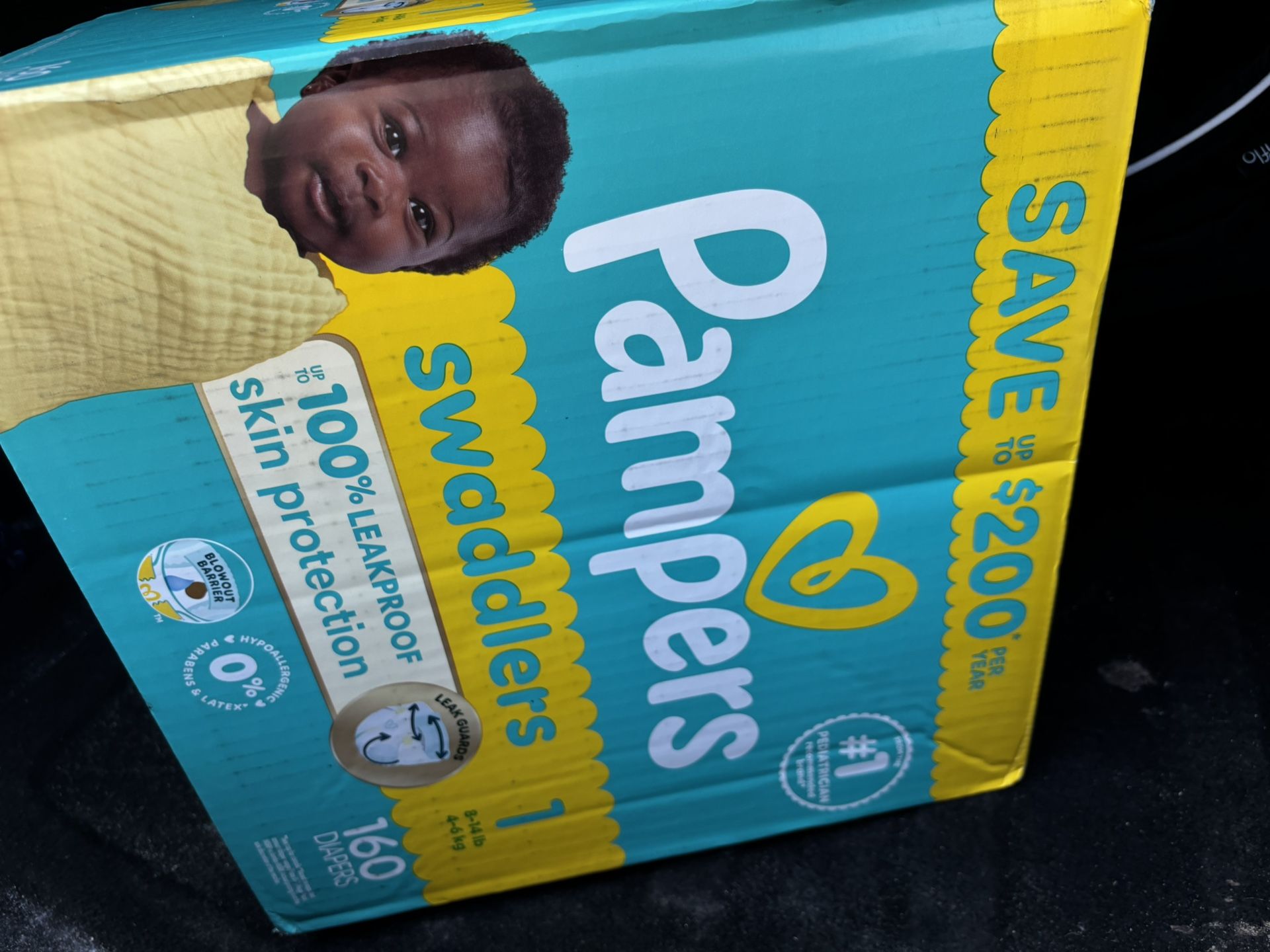 PAMPERS NEW IN BOX 160