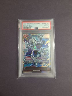 PSA 10 Son Goten Secret Rare DBS Fusion World FB08-121