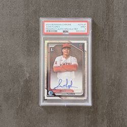 2024 BOWMAN CHROME JUAN FLORES PROSPECT AUTO 