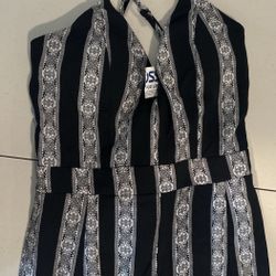 Black White Jumpsuit