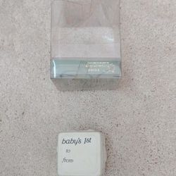 Dept 56 Baby 1st Xmas Block Ornament 