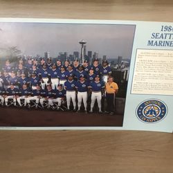 Seattle Mariners Baseball Team MLB Photo Print 1984 