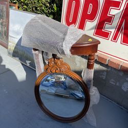 Table And Mirror Set 