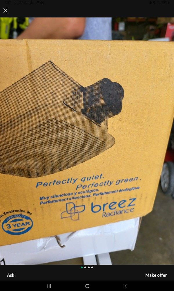 DELTA BREEZ SERIES 80 CFM CEILING BATHROOM EXHAUST FAN WITH HEATER for Sale  in San Bernardino, CA - OfferUp