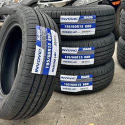 195/60/15 4 Invovic New Tires Installed And Balanced