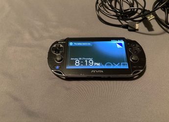 PS Vita Modded gen 1 black no cracks