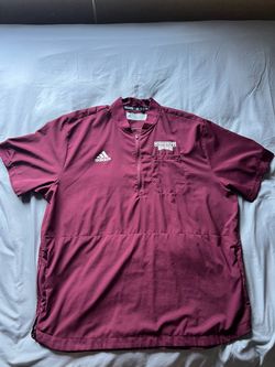 Mississippi State Bulldogs Adidas Quarter Zip Jacket Size Men's XL