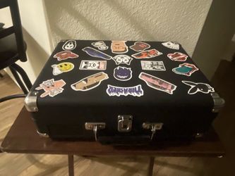 Record player and 2 records willing to negotiate