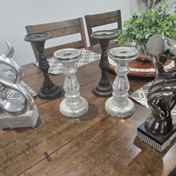 Decorative Candle Holders, Plants, And More 