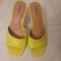 Neon Yellow Mules by TORRID