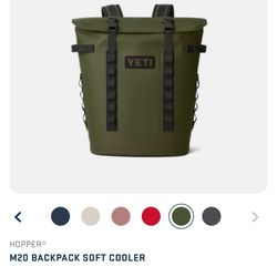 YETI Hopper M20 Backpack Soft Cooler – Highlands Olive | Brand New
