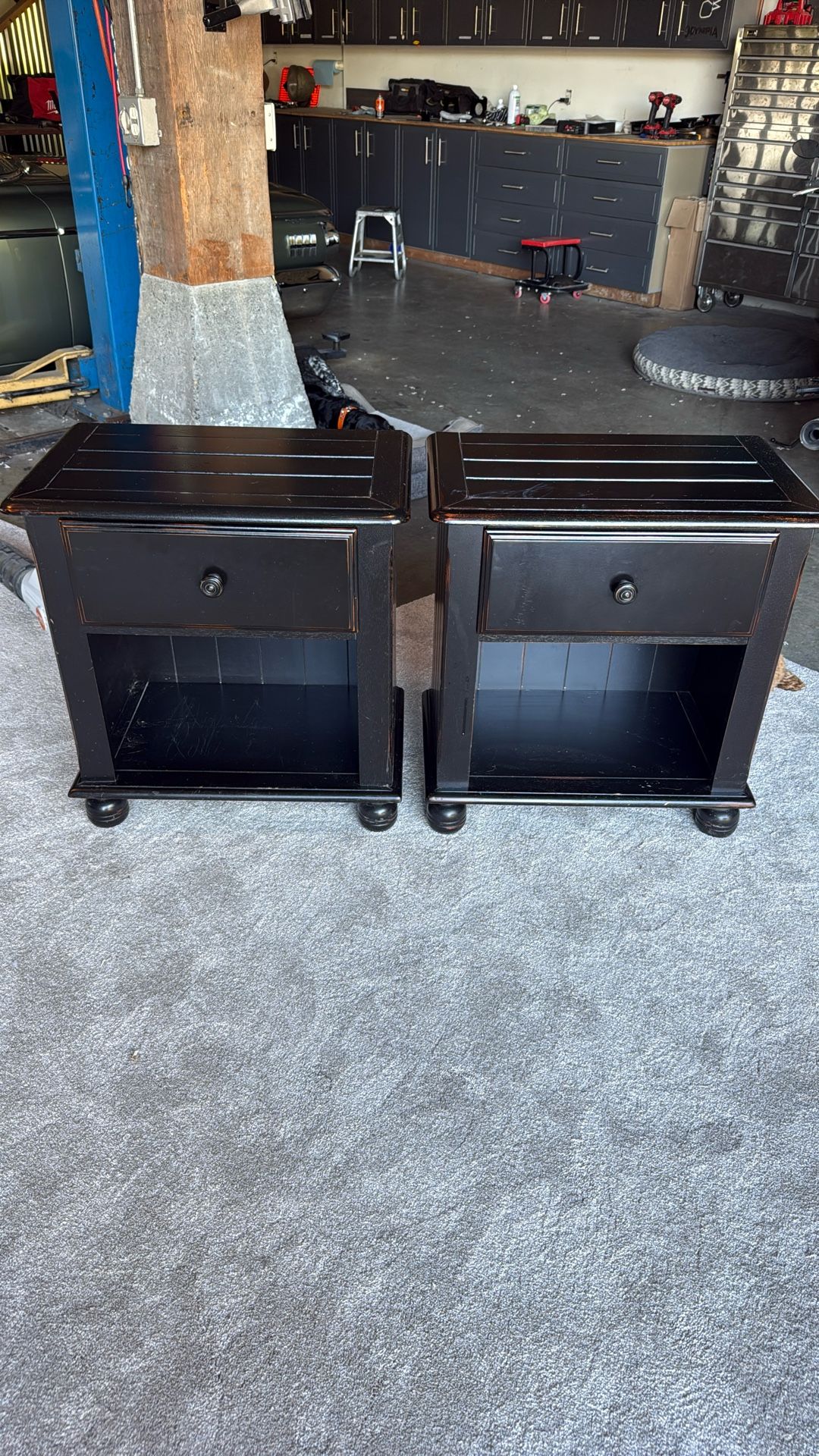 Black Nightstands Both For $50