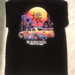 Destroyers Tokyo Boxset Nissan Skyline R 34 Shirt Size L Like New 