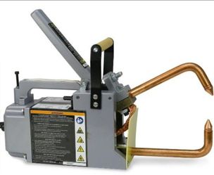 Portable Spot Welder 1/8" Electric Single Phase Handheld Welding Tip Gun Handle Weld Spot 110V 6" Throat Depth Metal Sheet Spot Welding Machine