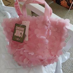 New With Tags Juicy Couture Jelly Flower Tote