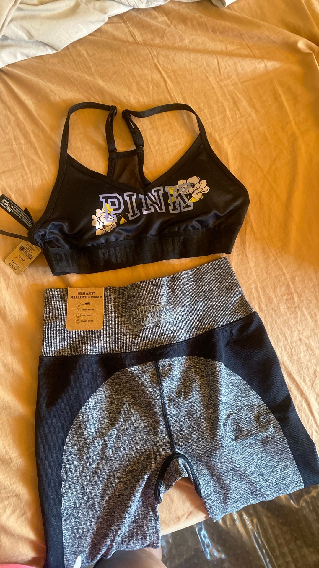 Pink Jogger and Sport Bra 