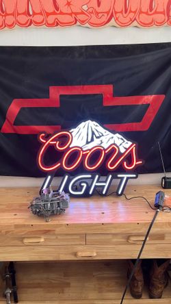 Coors light garage sign