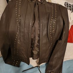 21 Real Leather Jacket Medium