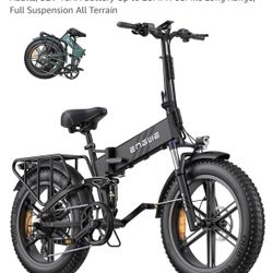 ENGWE Engine Pro 2.0 1200W Peak Power 75N.m Torque Sensor Ebike, 4.0 * 20” Fat Tire Folding Electric Bike for Adults, 52V 16AH Battery Up to 28MPH 68M