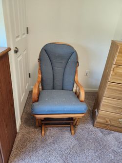 Blue Glider Rocking chair