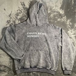 Washed Enfants Riches Déprimés Grey and White Hoodie