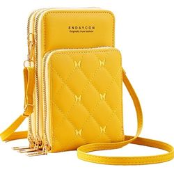 Small Crossbody Bags, Mini Cell Phone Purse for Women, Trendy Shoulder Wallet with Credit Card Slots