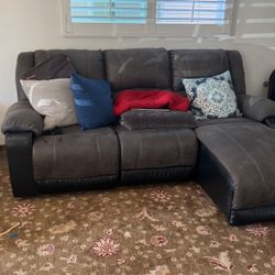 3 Person Sofa With Recliners!