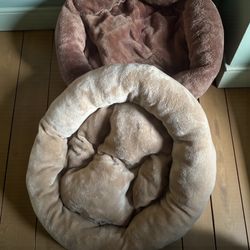 (2) Small Pet Cat , Dog Bed 14x 8 