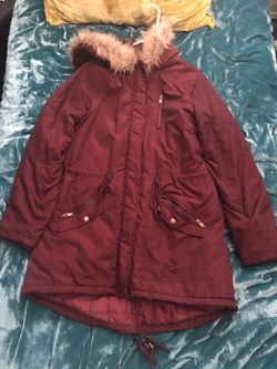 Burgundy Winter Jacket Size: L