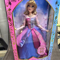 Disney Parks 65th Anniversary Aurora Sleeping Beauty 17" Doll Limited Edition