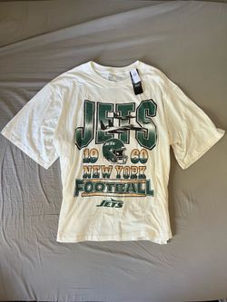 NEW NFL Team Apparel New York Jets T Shirt Men’s 4XL White Short Sleeve Football