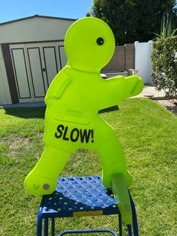 SLOW! Pedestrian Safety Sign Figure